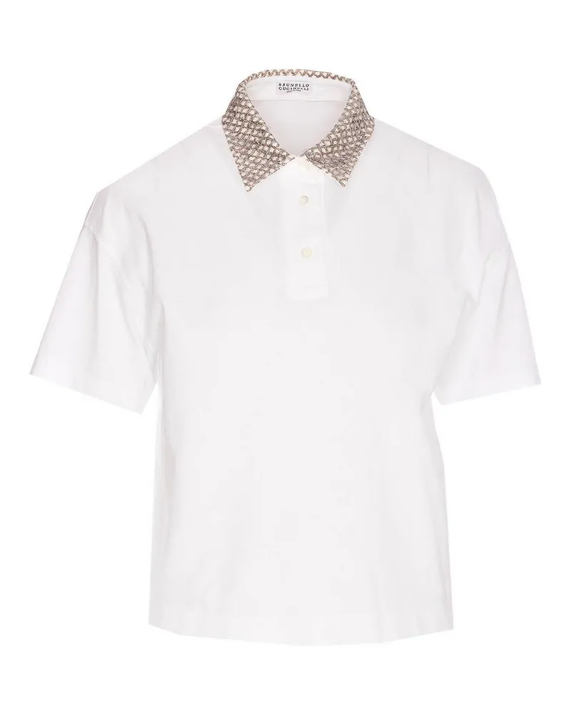 Brunello Cucinelli Poloshirt - Weiß Weiß