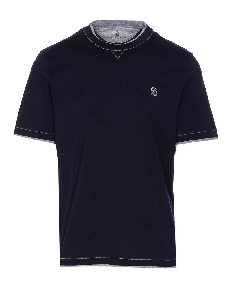Brunello Cucinelli T-Shirt - Blau Blau