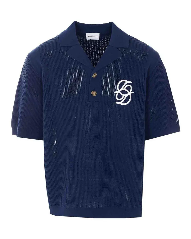 Drôle de Monsieur Poloshirt - Blau Blau