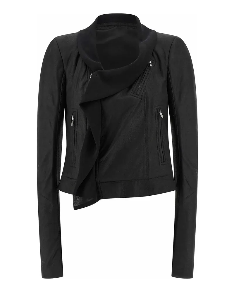 Rick Owens Lederjacke - Schwarz Schwarz