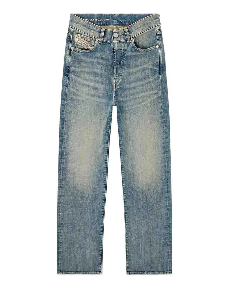 Diesel Straight Leg Jeans - Blau Blau