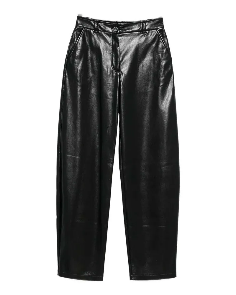 Pinko Lederhose - Schwarz Schwarz