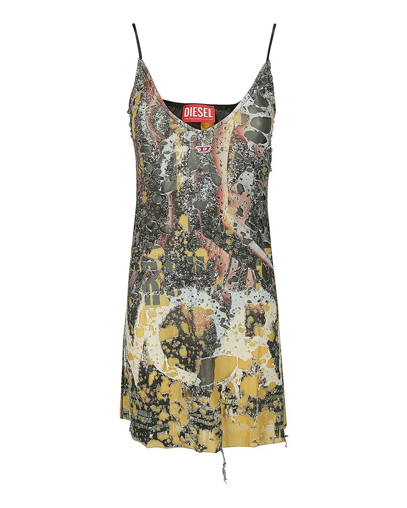 Diesel Knielanges Kleid - Bunt Bunt