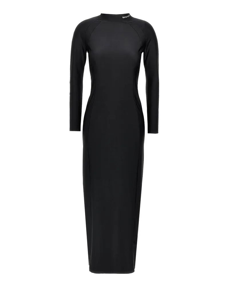 Alexander Wang Knielanges Kleid - Schwarz Schwarz