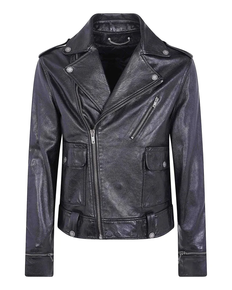 Golden Goose Lederjacke - Schwarz Schwarz