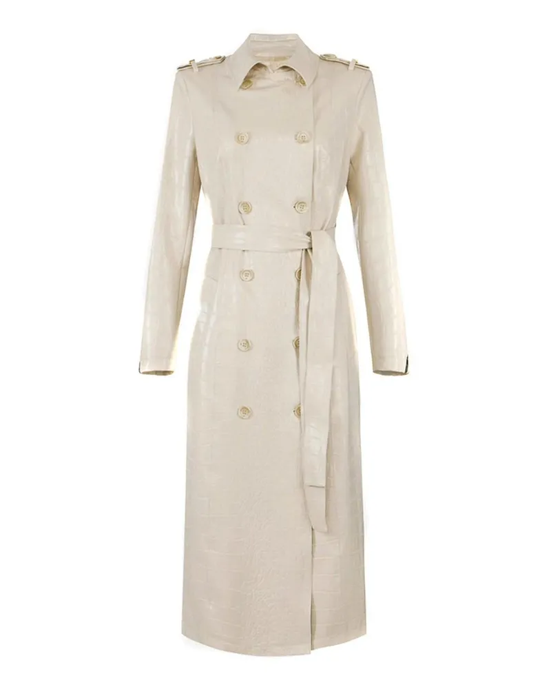Elisabetta Franchi Trenchcoat - Weiß Weiß