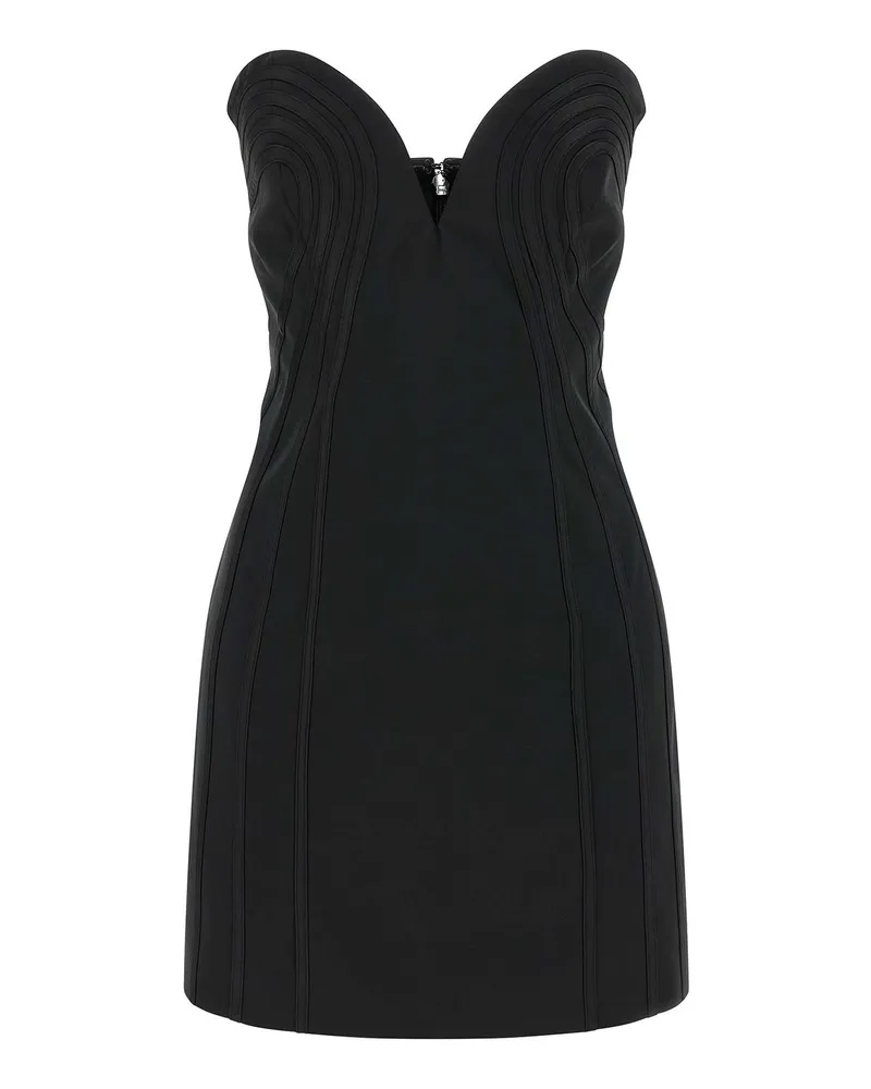 ROTATE Birger Christensen Kurzes Kleid - Schwarz Schwarz