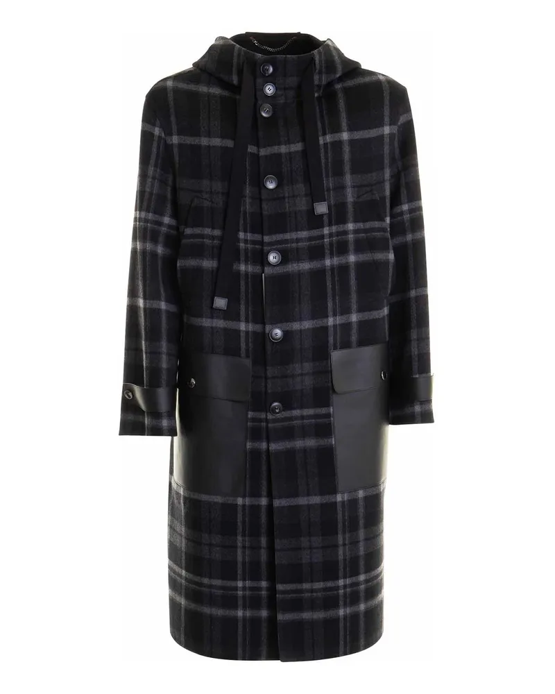 Canali Kurzer Mantel - Grau Grau