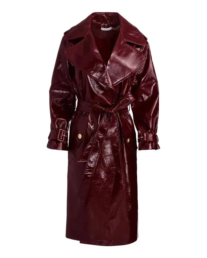 Alice + Olivia Trenchcoat - Dunkelrot Dunkelrot