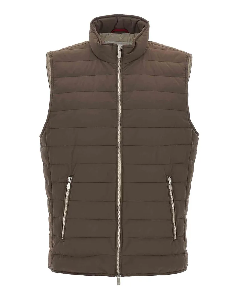 Brunello Cucinelli Weste - Braun Braun