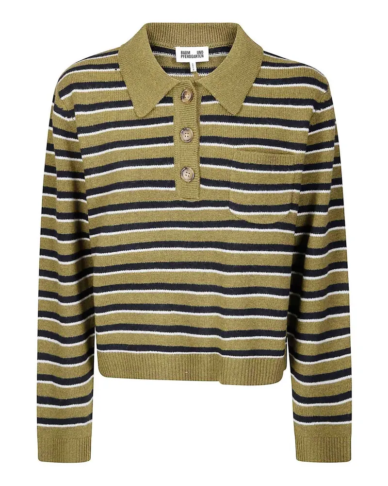 Baum und Pferdgarten Poloshirt - Grün Grün