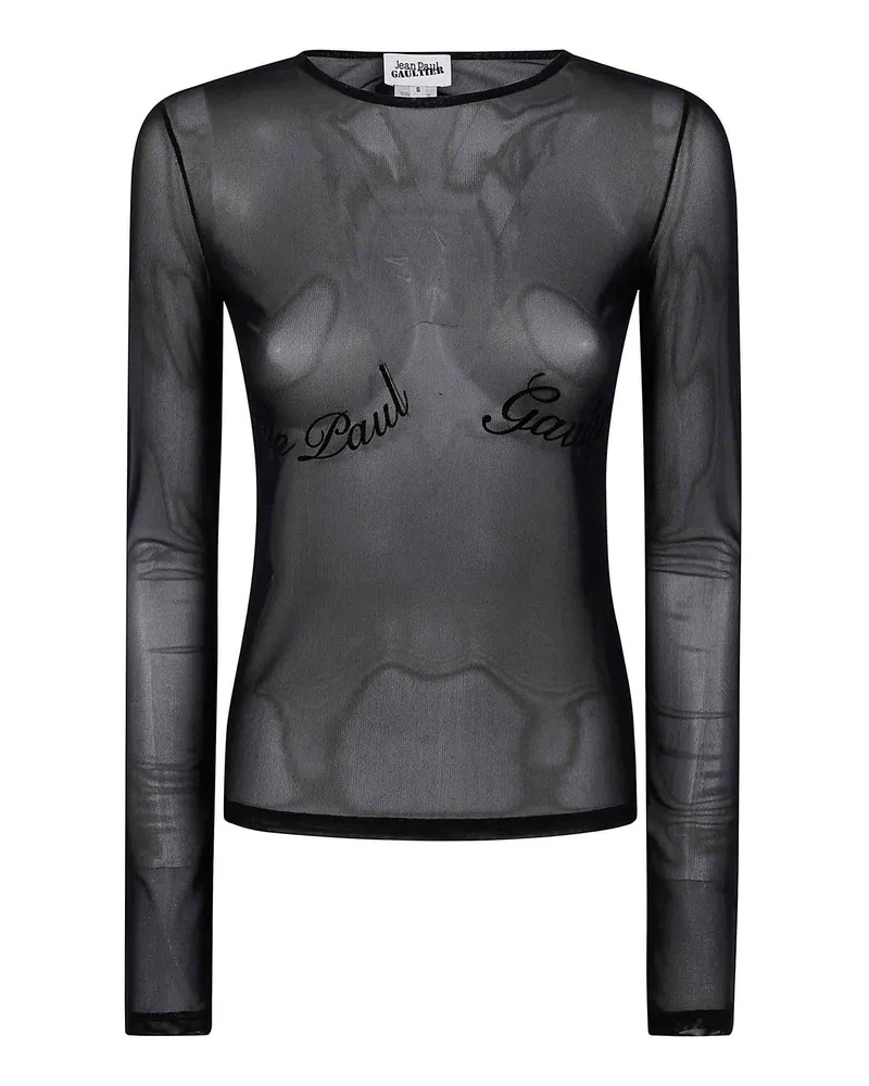 Jean Paul Gaultier Top - Schwarz Schwarz