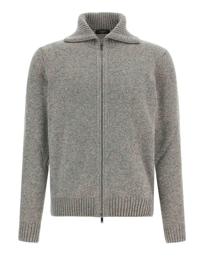 Zanone Cardigan - Grau Grau