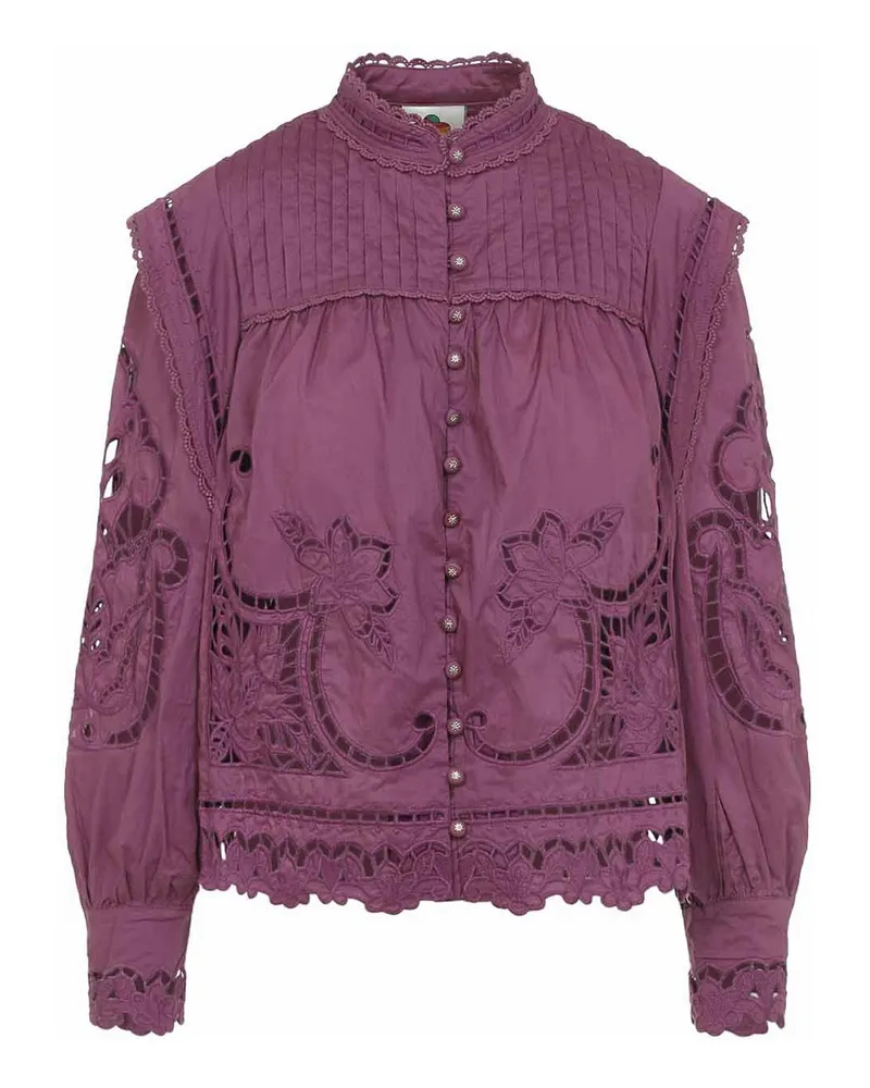 FARM Rio Bluse - Nude Nude