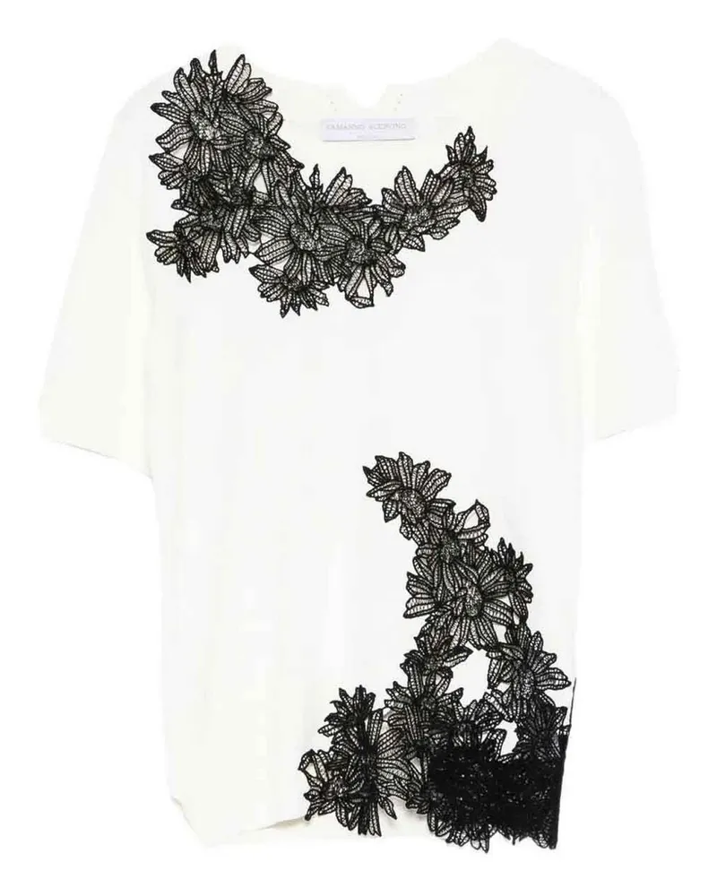 Ermanno Scervino Rundhalspullover - Weiß Weiß