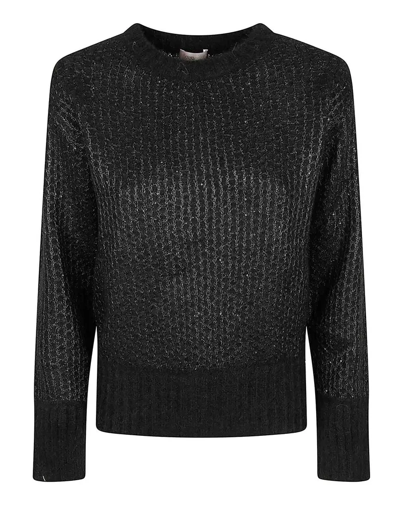 Herno Rundhalspullover - Schwarz Schwarz