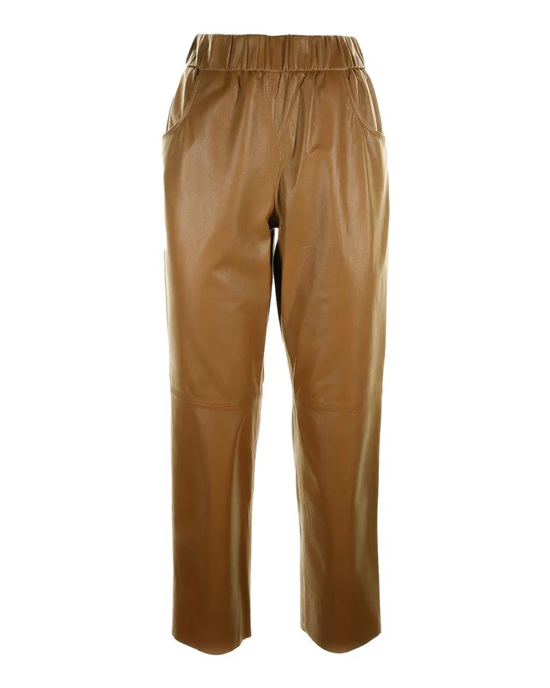 VIA MASINI 80 Lederhose - Braun Braun