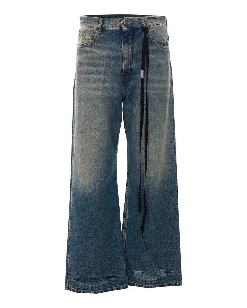 Ann Demeulemeester Straight Leg Jeans - Blau Blau