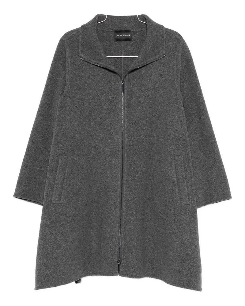 Emporio Armani Knielanger Mantel - Grau Grau