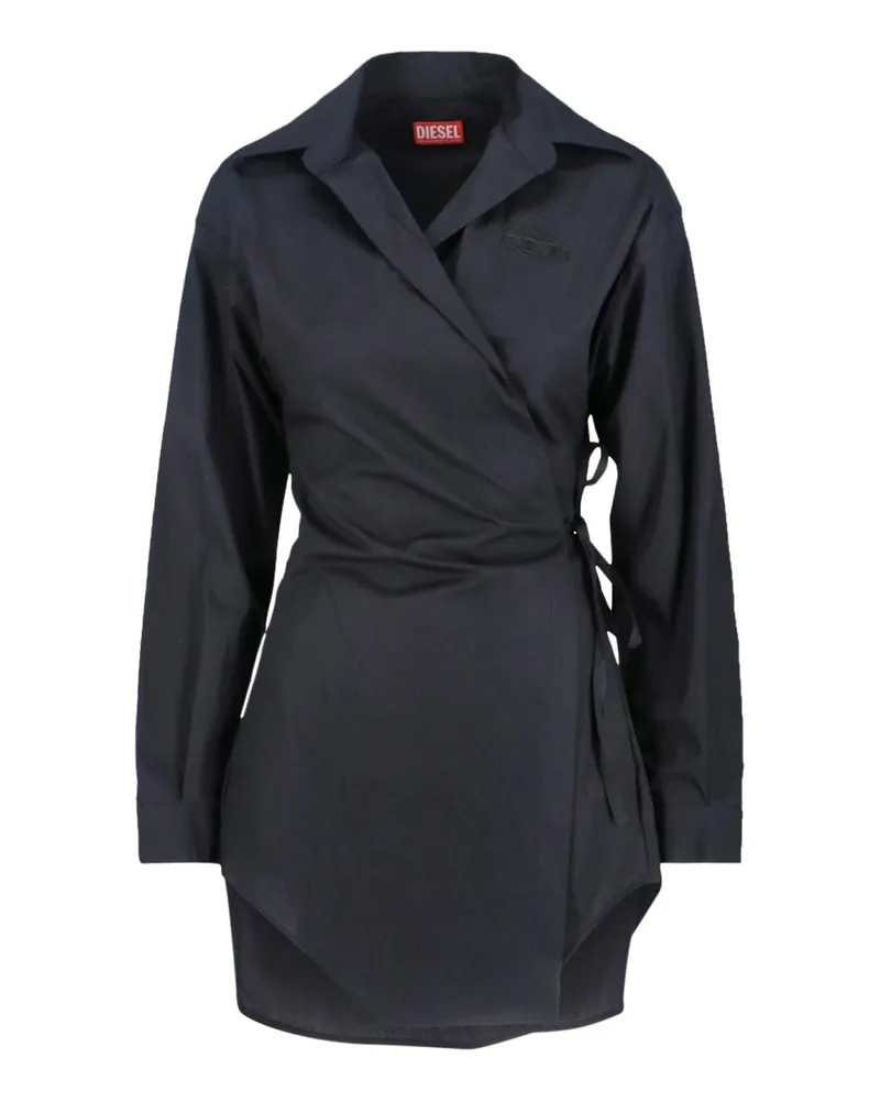 Diesel Knielanges Kleid - Schwarz Schwarz
