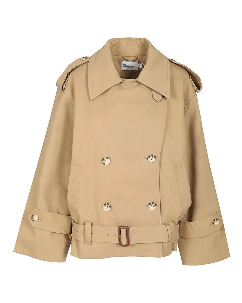 Self-Portrait Trenchcoat - Beige Beige