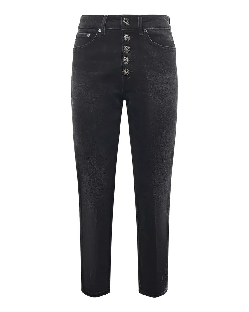 Dondup Straight Leg Jeans - Schwarz Schwarz
