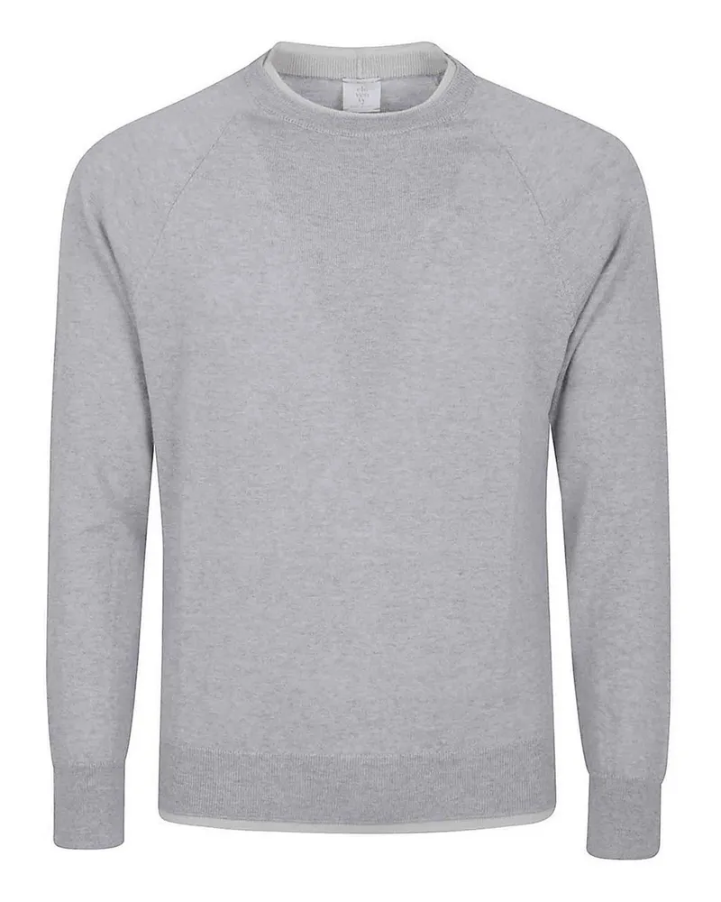 Eleventy Rundhalspullover - Grau Grau