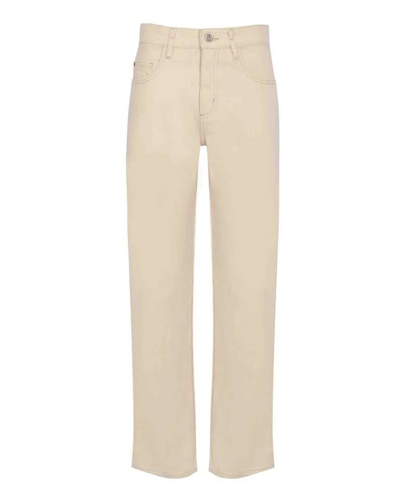 Patrizia Pepe Straight Leg Jeans - Beige Beige