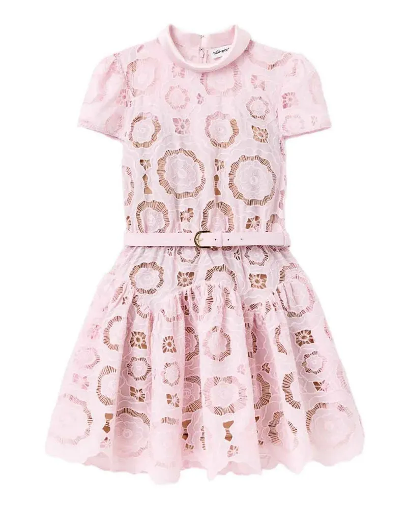 Self-Portrait Knielanges Kleid - Rosa Rosa