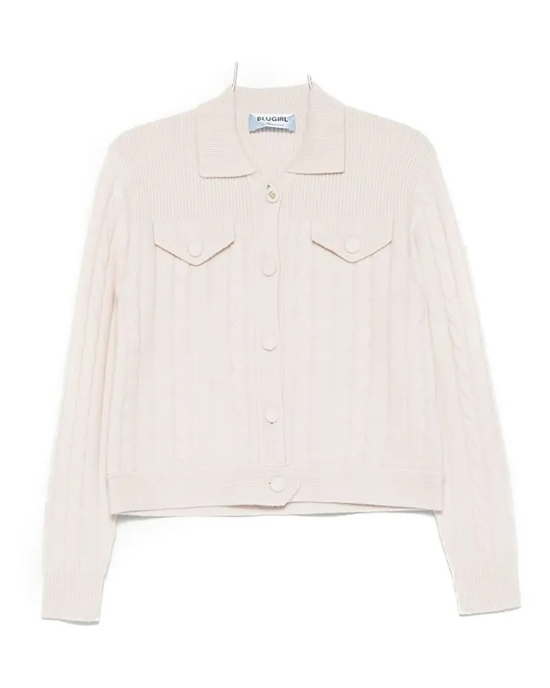 Blumarine Rundhalspullover - Beige Beige