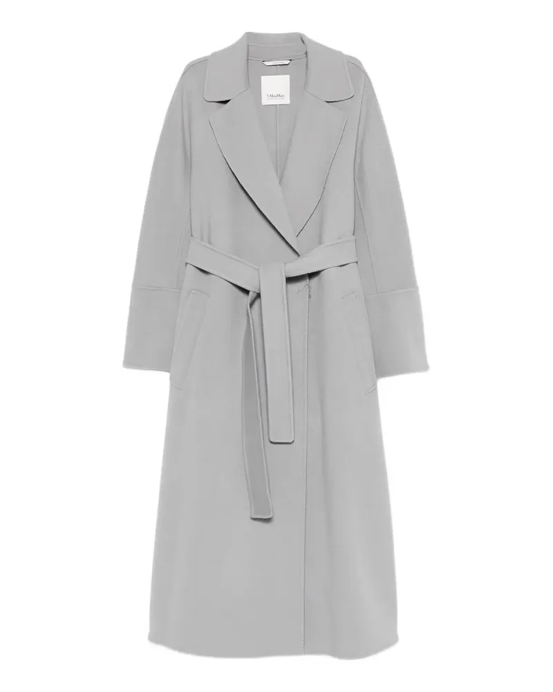 Max Mara Knielanger Mantel - Grau Grau