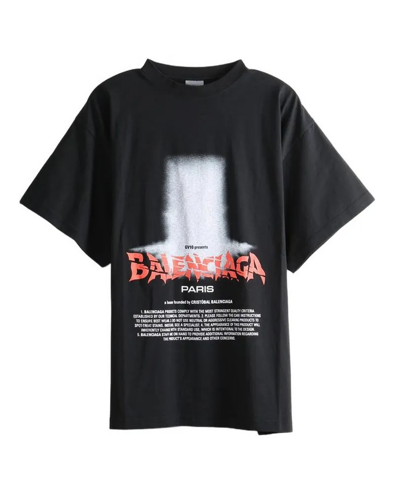 Balenciaga T-Shirt - Schwarz Schwarz