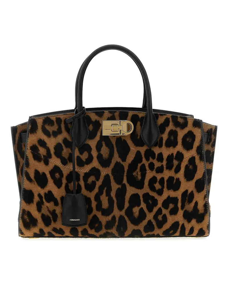 Ferragamo Shopper - Braun Animal