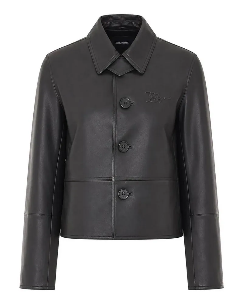 Zadig & Voltaire Lederjacke - Schwarz Schwarz