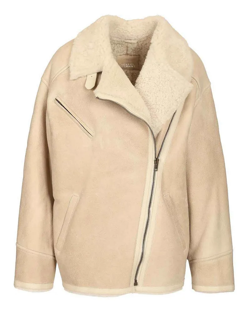 Isabel Marant Lederjacke - Weiß Weiß