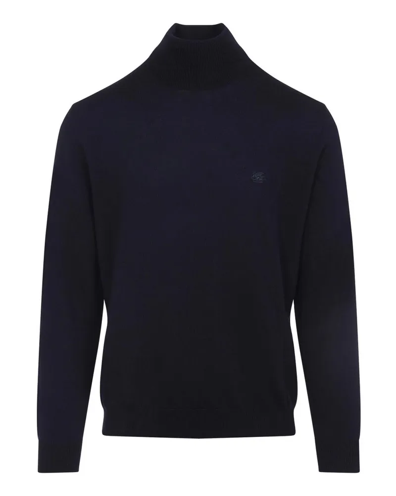 Etro Rollkragenpullover - Blau Blau