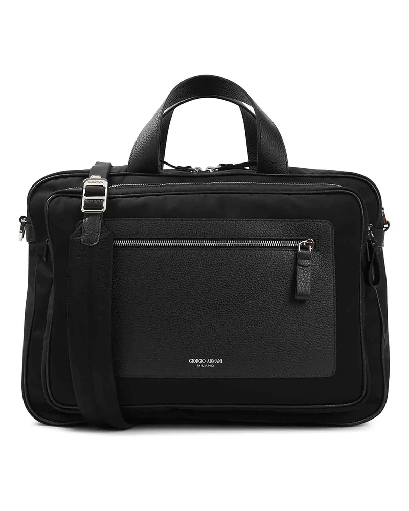 Giorgio Armani Aktentasche - Schwarz Schwarz