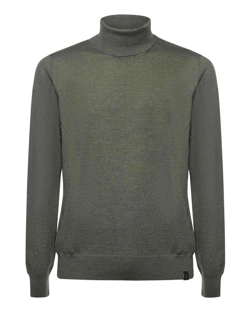 Fay Rollkragenpullover - Grün Grün