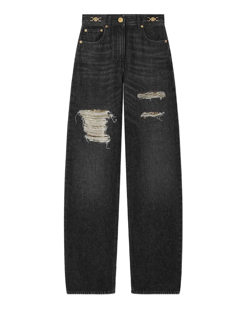 Versace Bootcut Jeans - Schwarz Schwarz