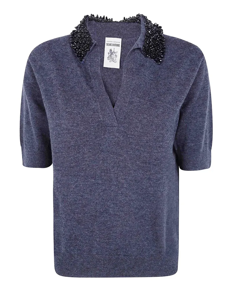 Semicouture Poloshirt - Grau Grau