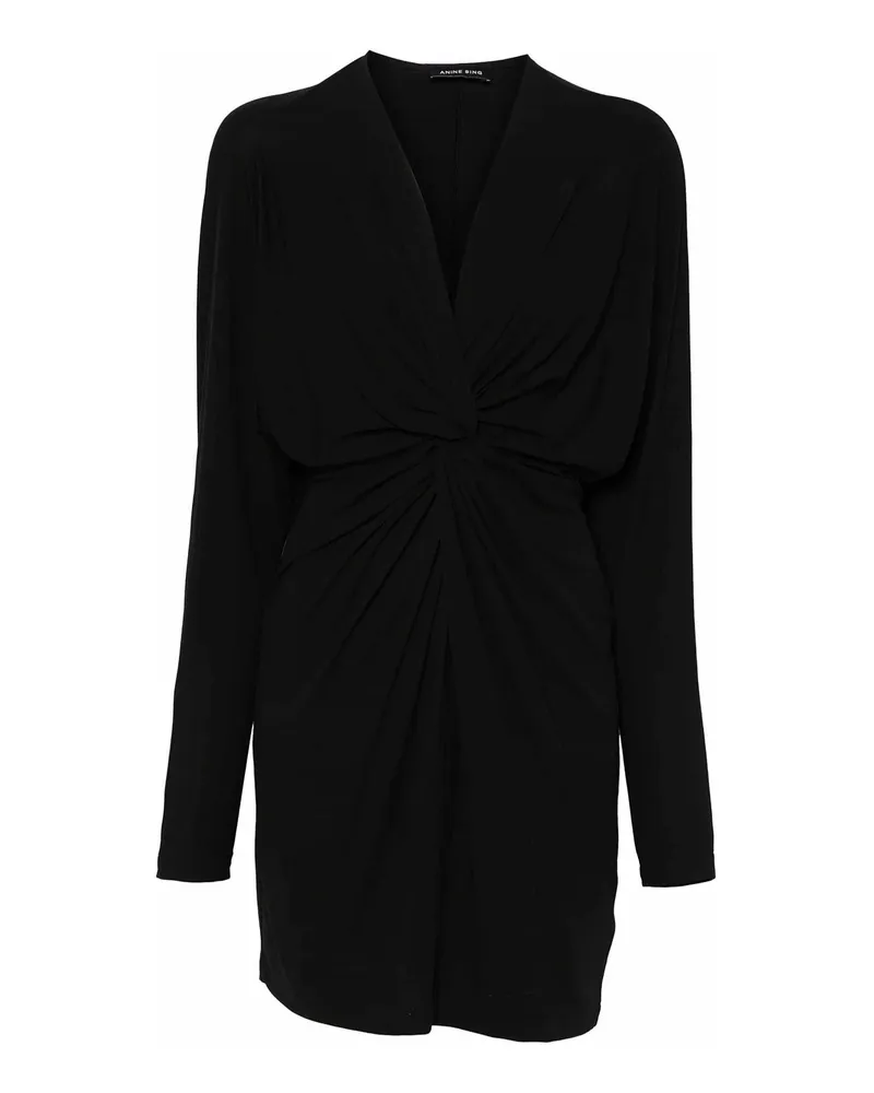 Anine Bing Kurzes Kleid - Schwarz Schwarz