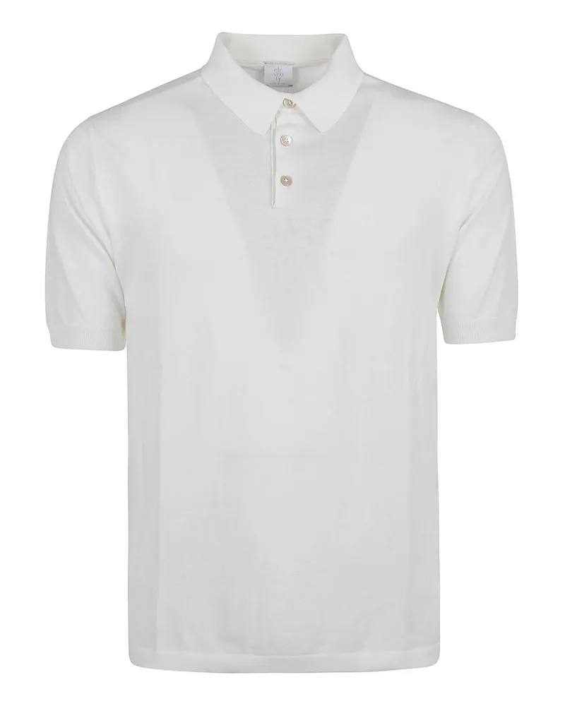 Eleventy Poloshirt - Weiß Weiß