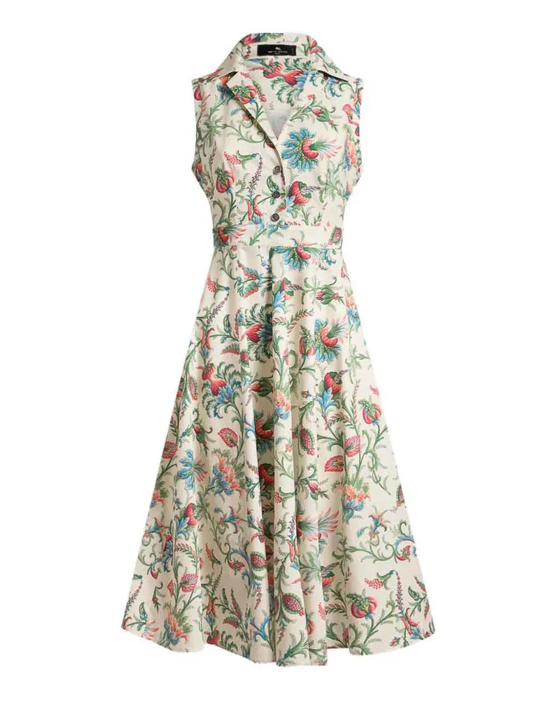 Etro Knielanges Kleid - Weiß Weiß