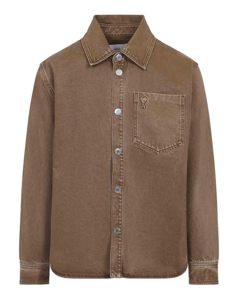 AMI Paris Hemd - Beige Beige
