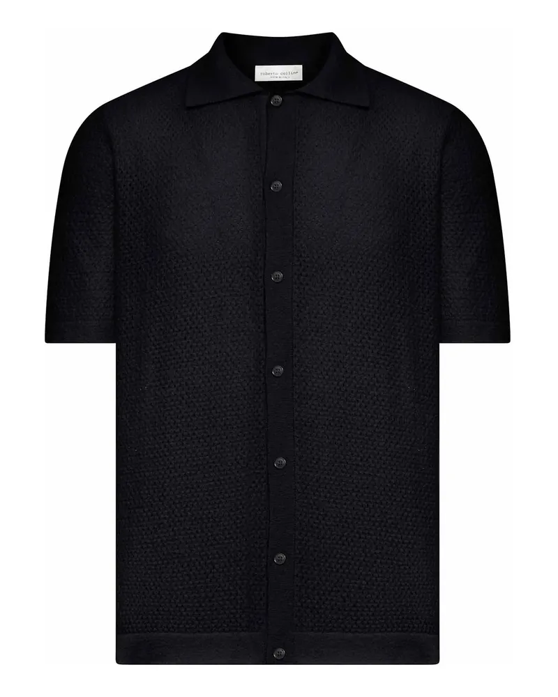 Roberto Collina Hemd - Schwarz Schwarz