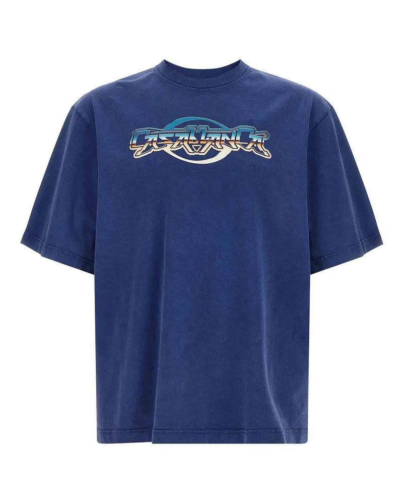 Casablanca Paris T-Shirt - Blau Blau