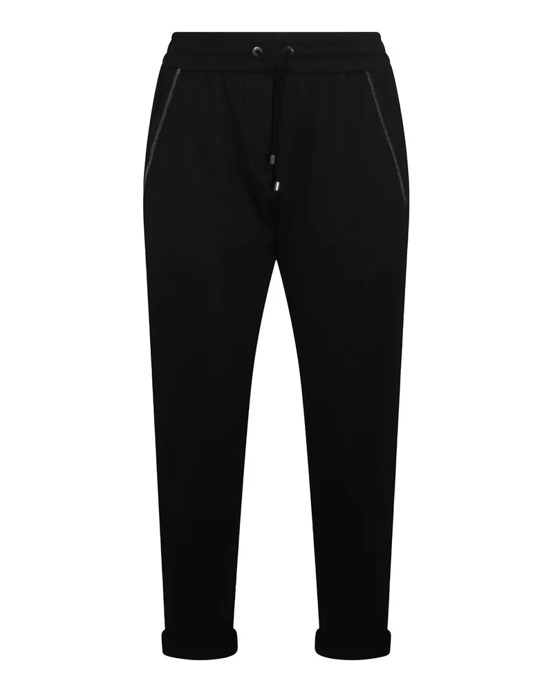 Brunello Cucinelli Casual Hose - Schwarz Schwarz