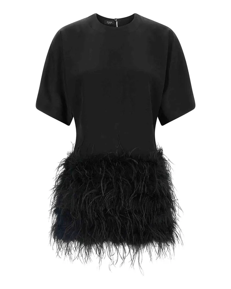 Pinko Knielanges Kleid - Schwarz Schwarz