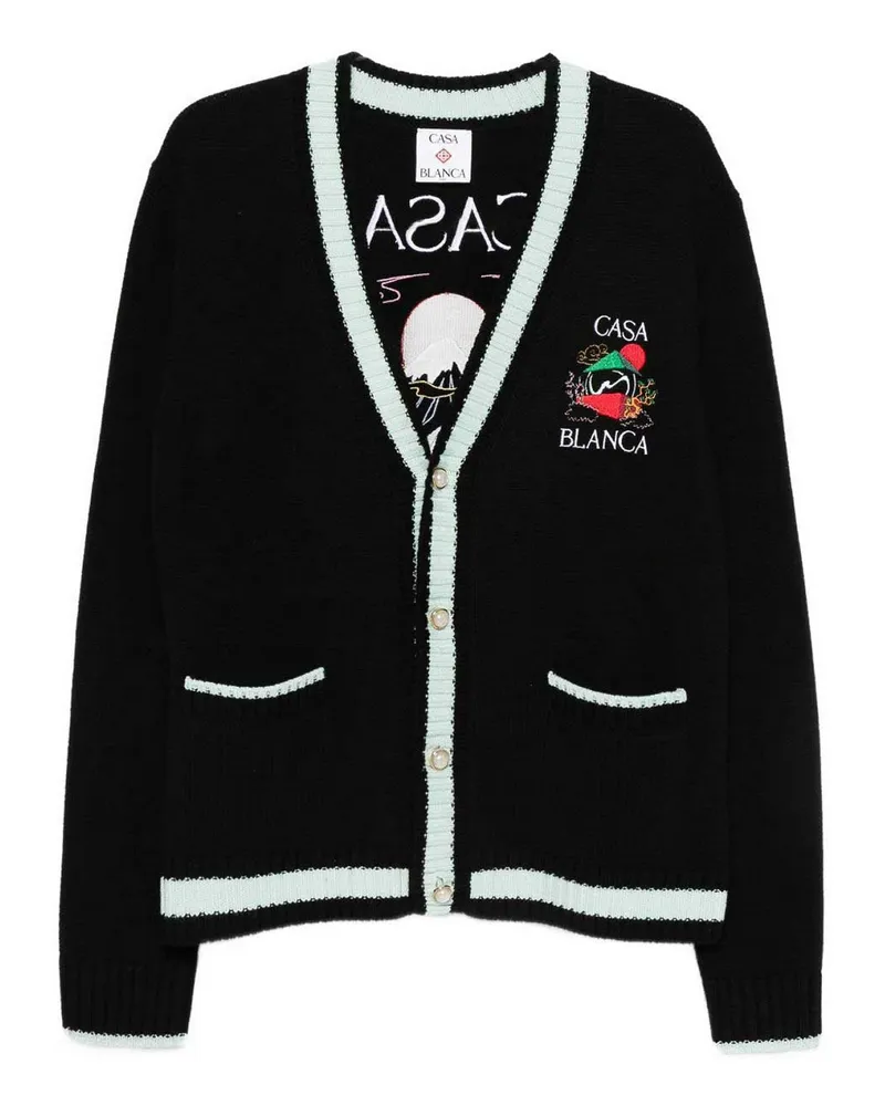 Casablanca Paris Cardigan - Schwarz Schwarz