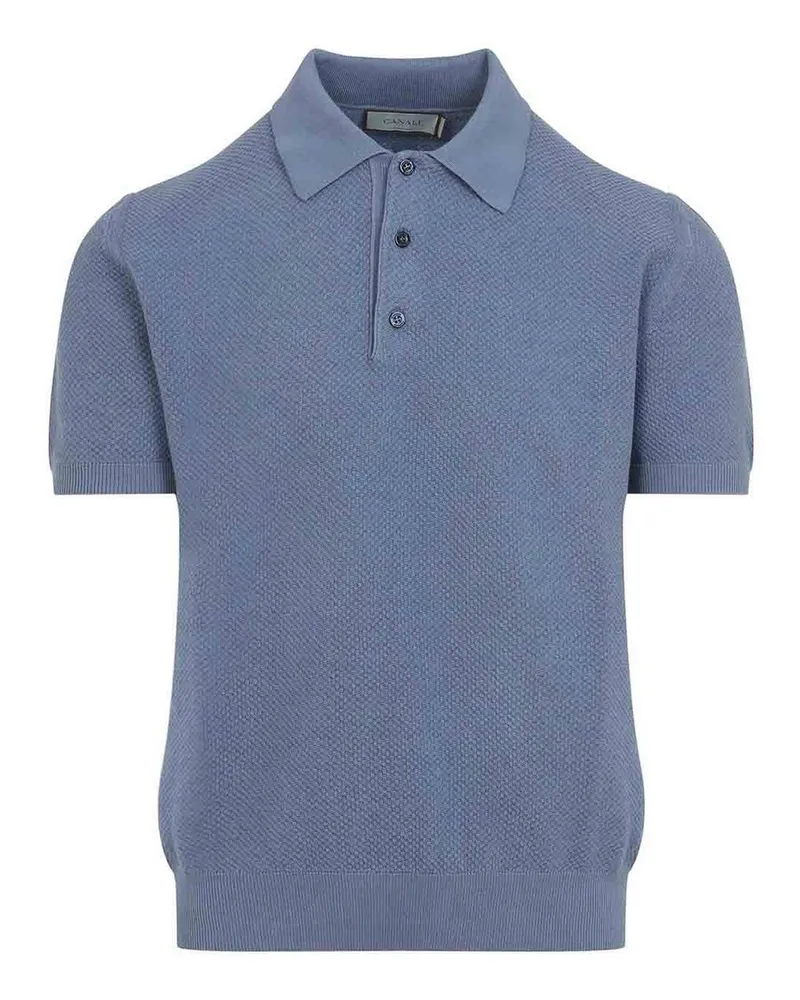 Canali Rundhalspullover - Hellblau Hellblau